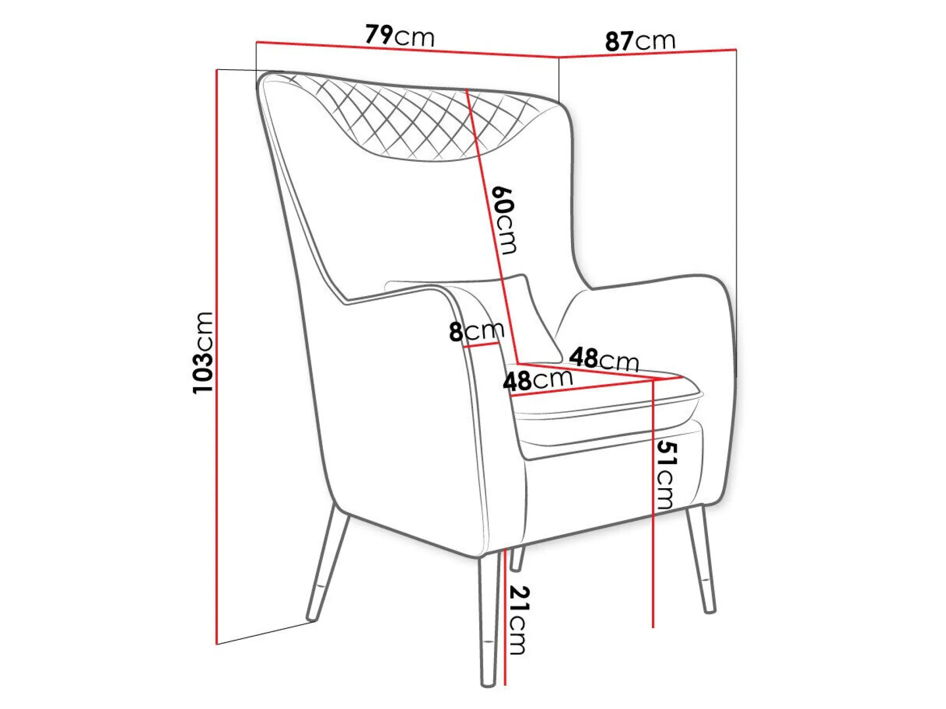 Lænestol Orem 114 (Magic Velvet 2216)