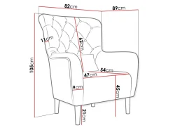 Lænestol Orem 113 (Magic Velvet 2201)