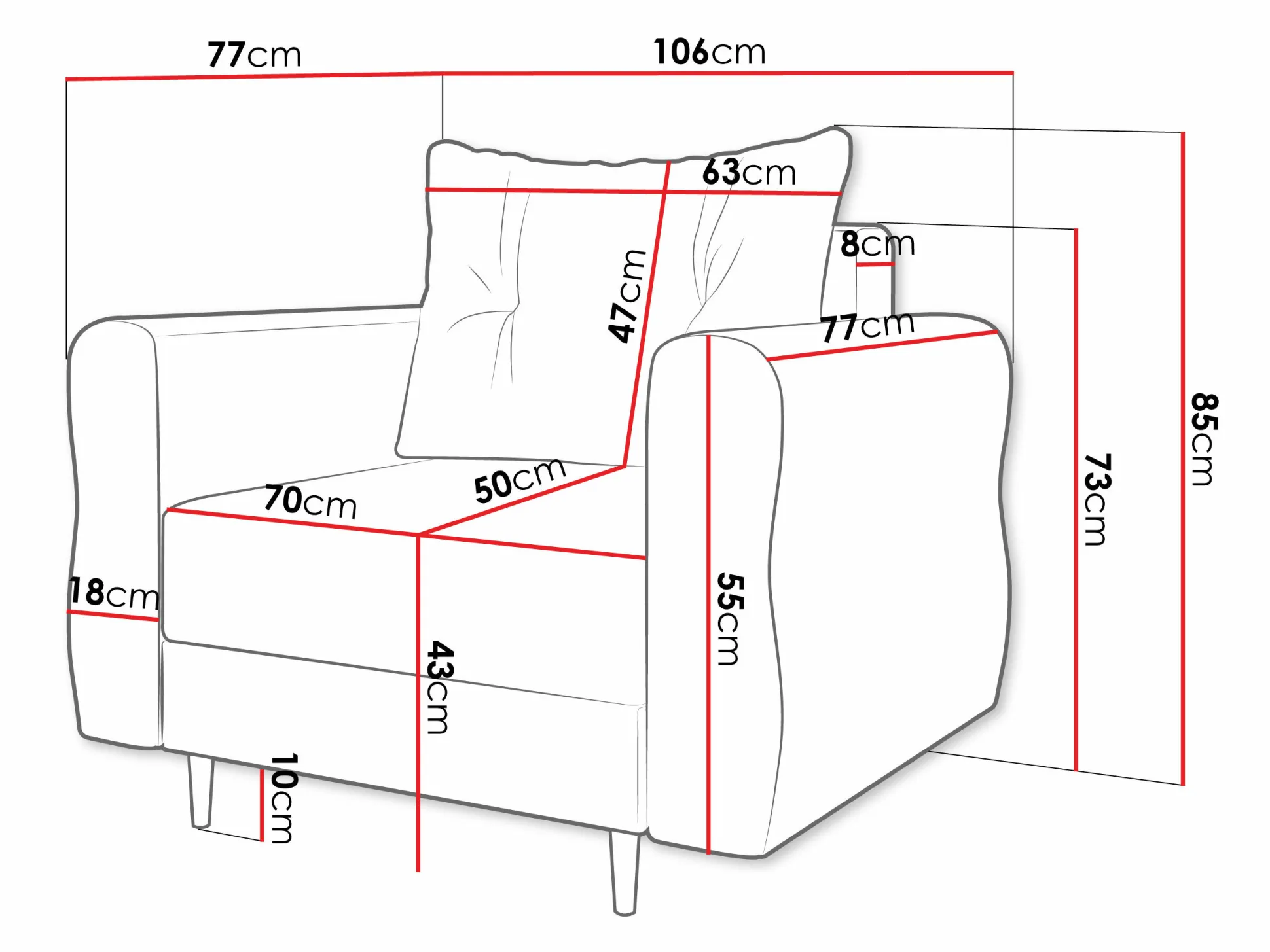 Lænestol Veldala 104 (Manila 16)