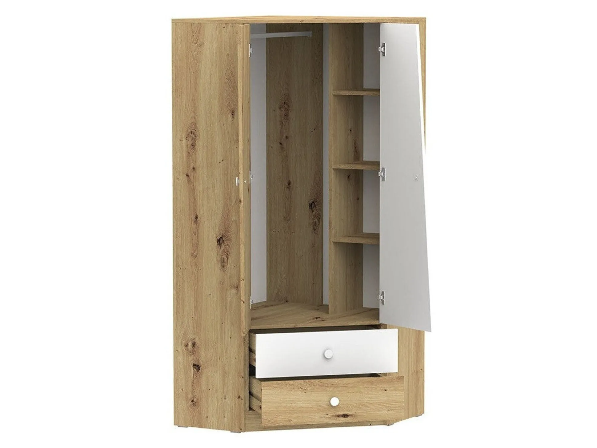 Møbelsæt Almira 116 (Artisan eg + Hvid)