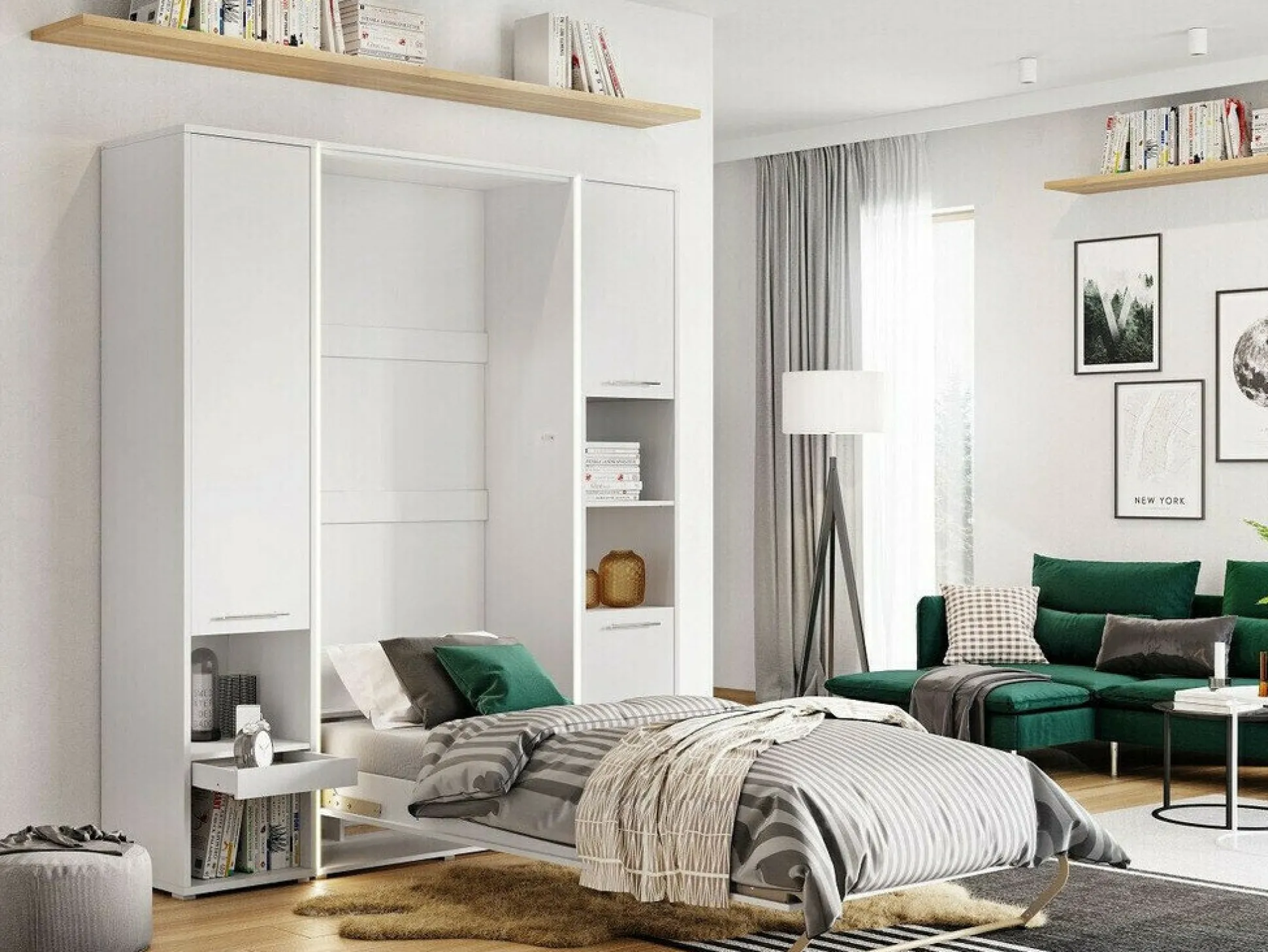 Møbelsæt Concept Pro Lenart Levfere 144 (Hvid)