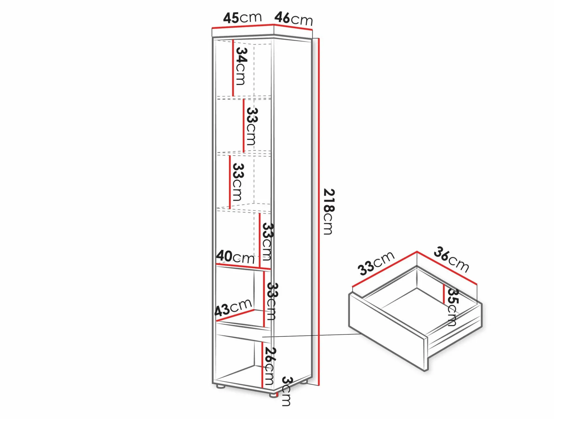 Møbelsæt Concept Pro Lenart Levfere 144 (Hvid)