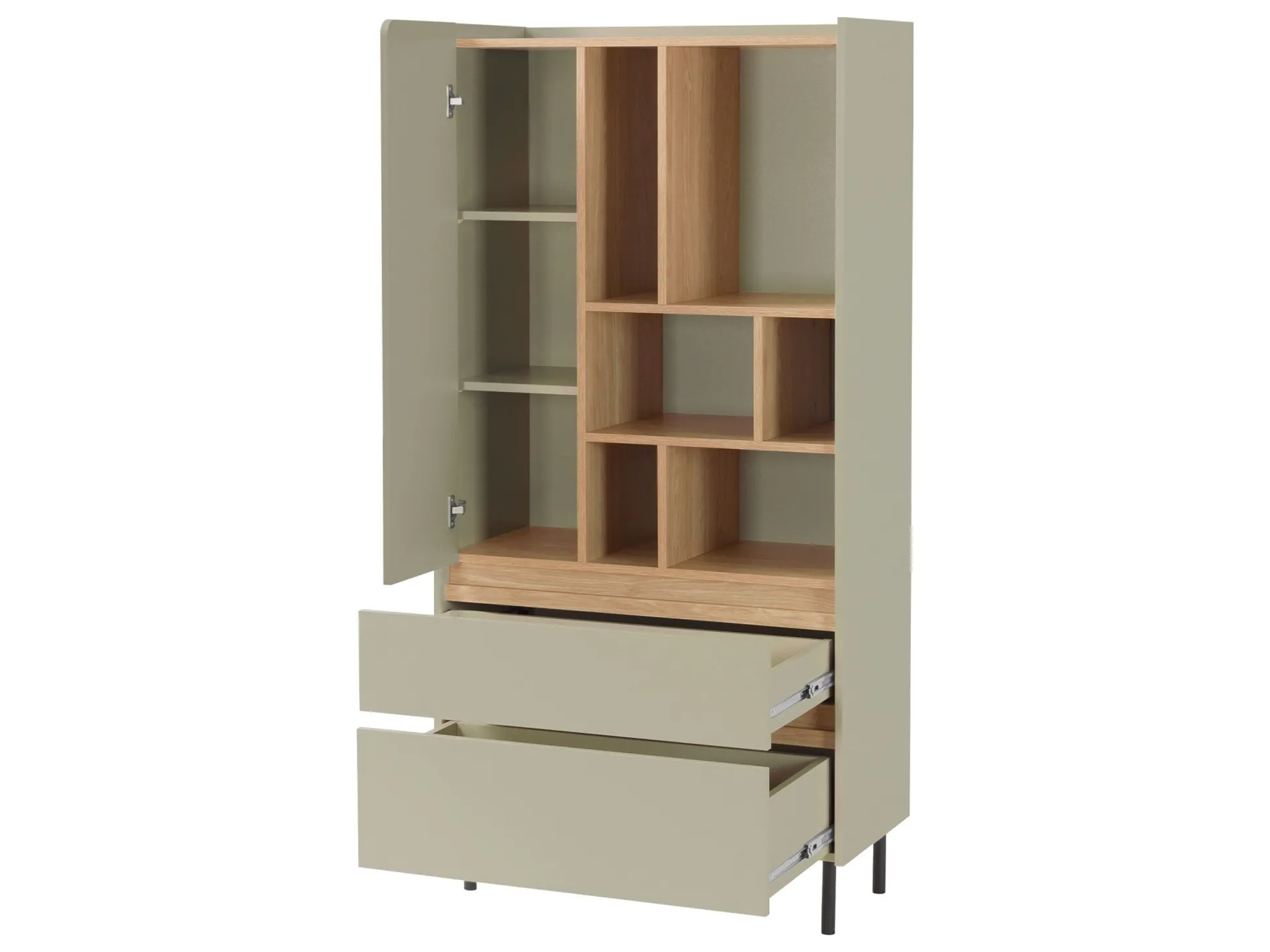 Møbelsæt Fiosono 114 (Beige + Lys eg)