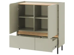 Møbelsæt Fiosono 115 (Beige + Lys eg)