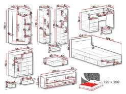 Møbelsæt Tesmonu 119
