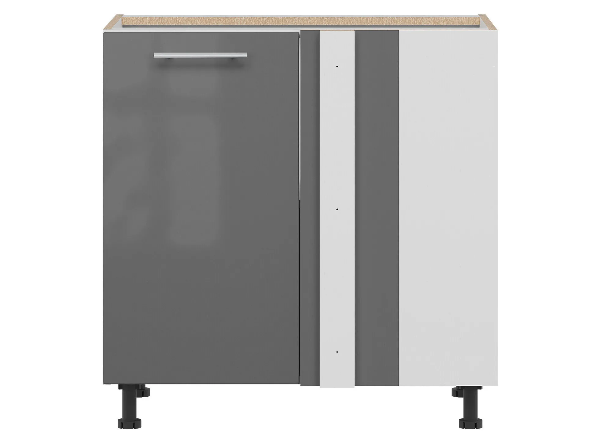 Modulhjørneskab Tiffa Grey 144