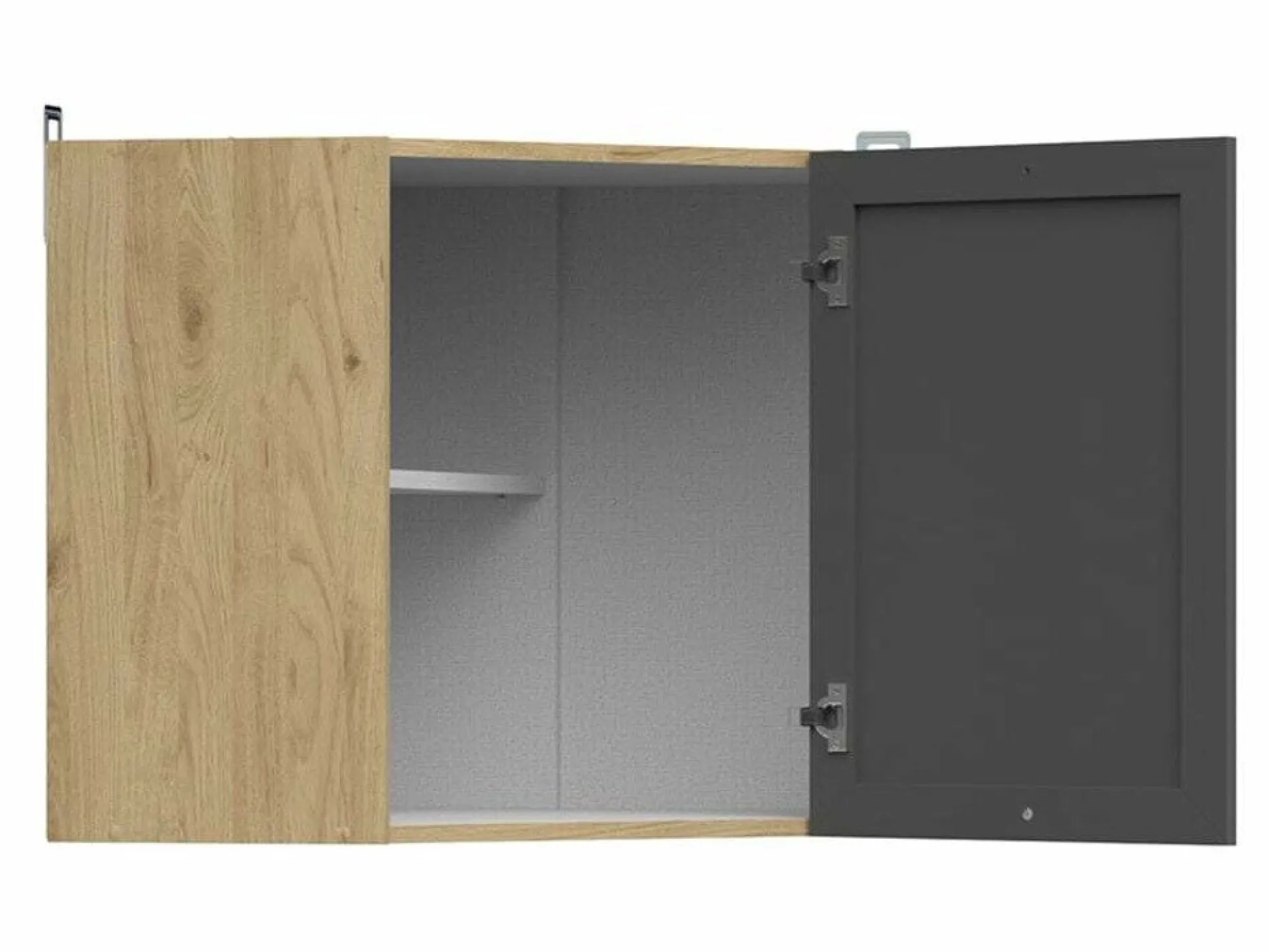 Modulhjørnevægskab Classic Grey Oak 104