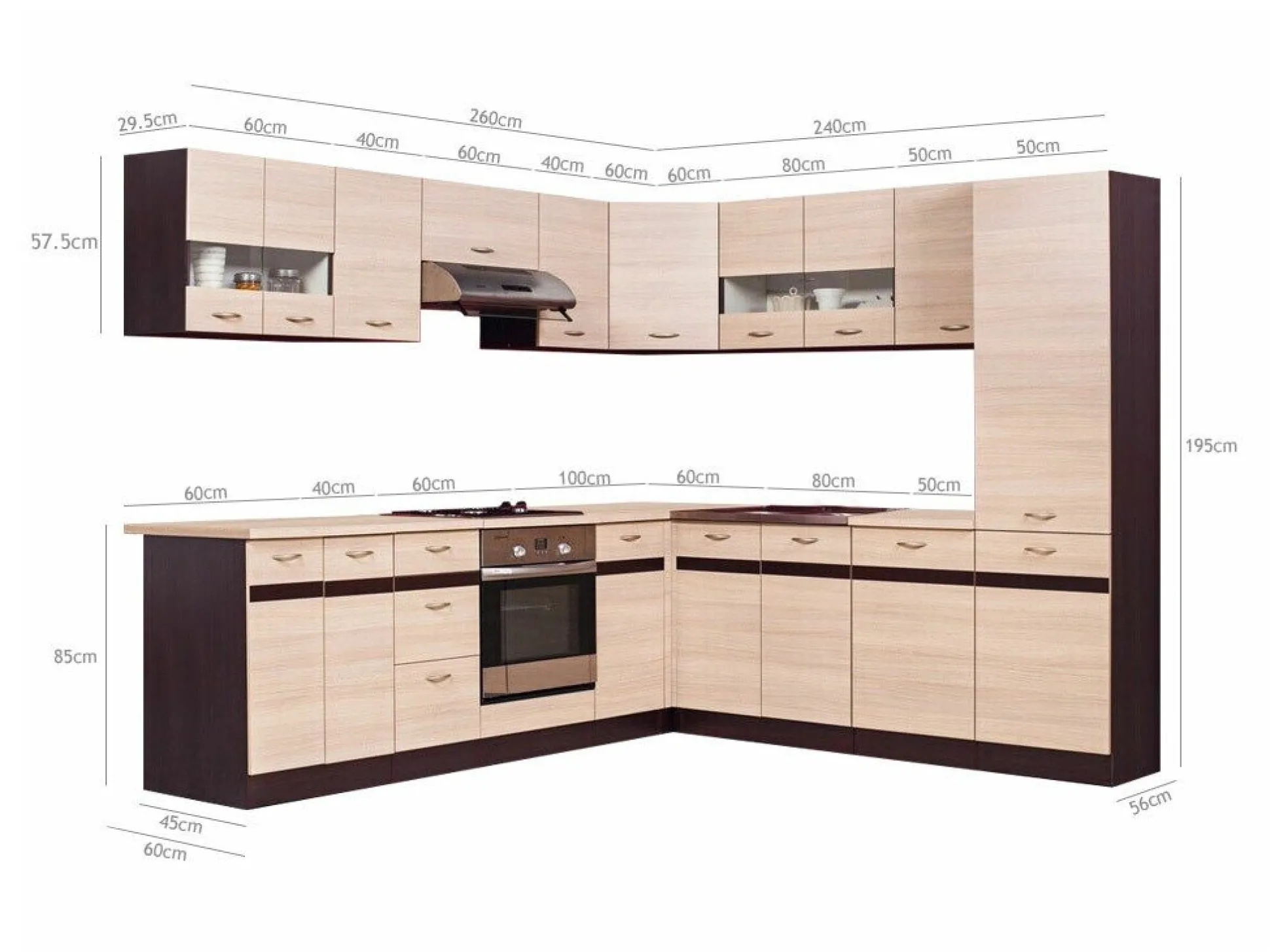 Modulkøkkensæt Eli Light 114