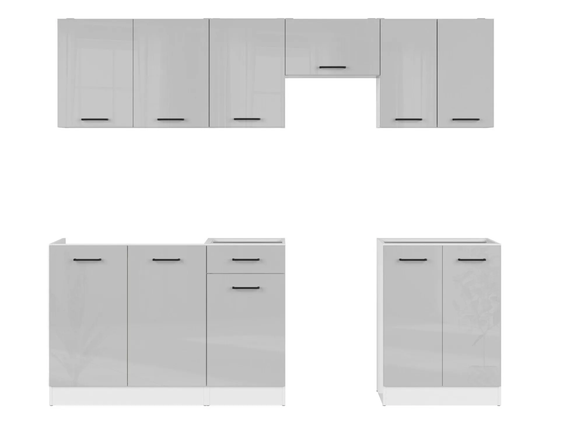 Modulkøkkensæt Line Grey 119