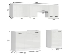 Modulkøkkensæt Line White 119