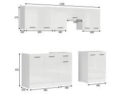 Modulkøkkensæt Line White 118