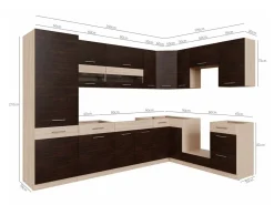 Modulkøkkensæt Mode Dark 129