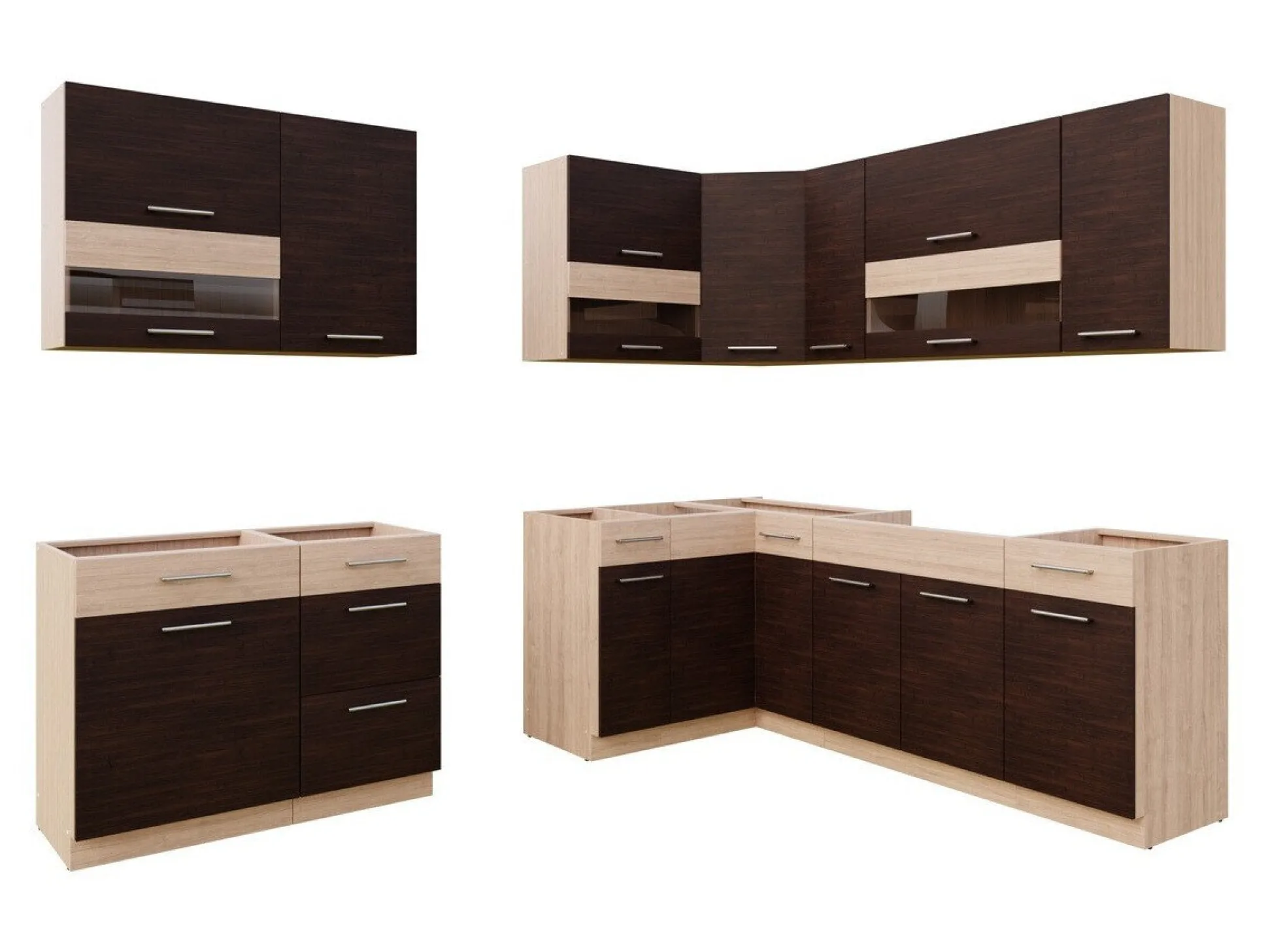 Modulkøkkensæt Mode Dark 130