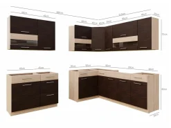 Modulkøkkensæt Mode Dark 130