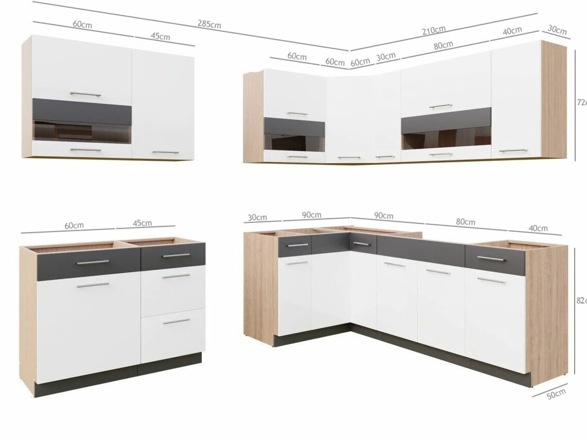 Modulkøkkensæt Mode White 131