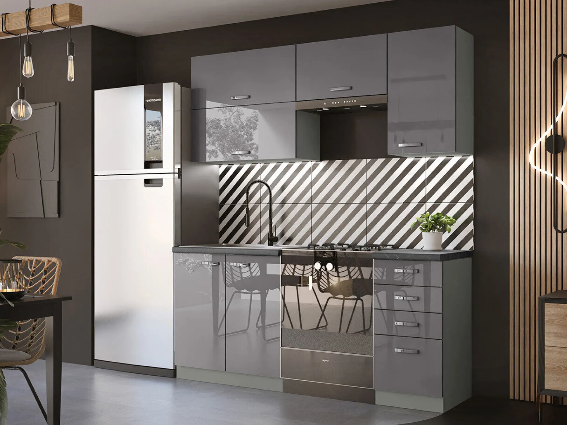 Modulkøkkensæt Multi Grey 125