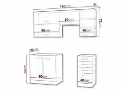 Modulkøkkensæt Multi Grey 125