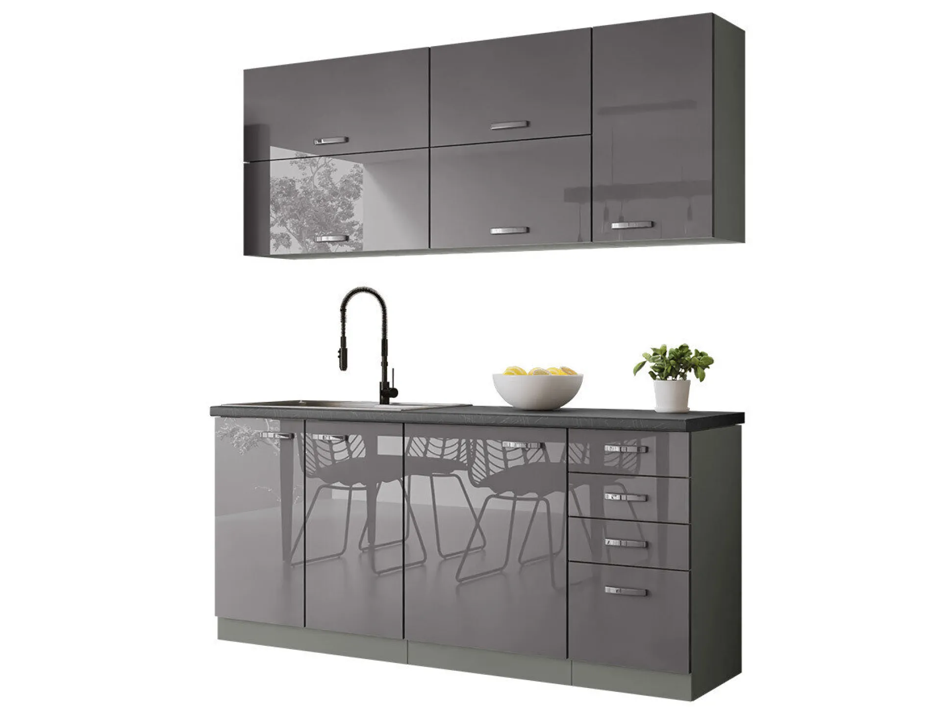 Modulkøkkensæt Multi Grey 124