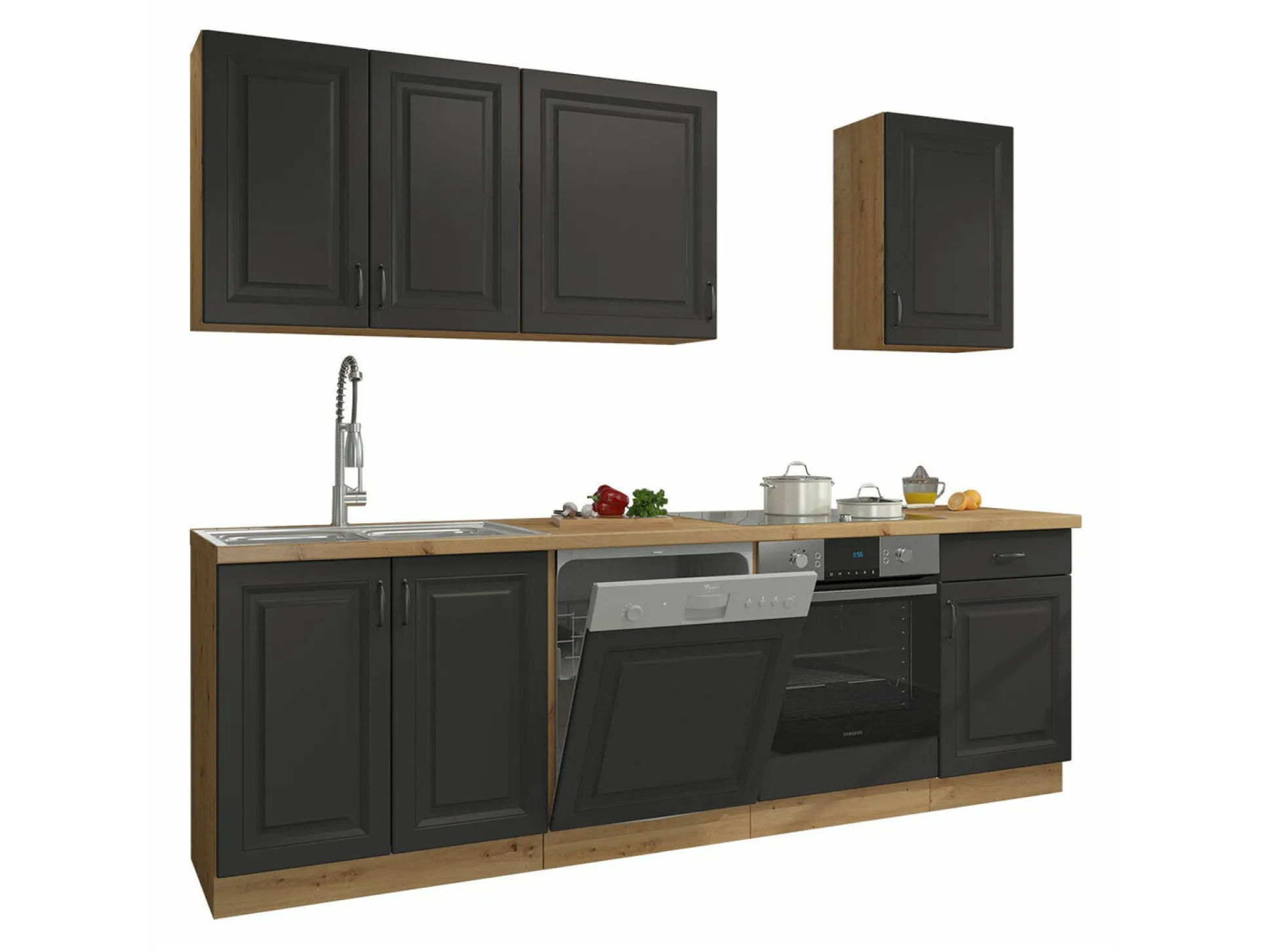 Modulkøkkensæt Retro Grey 150