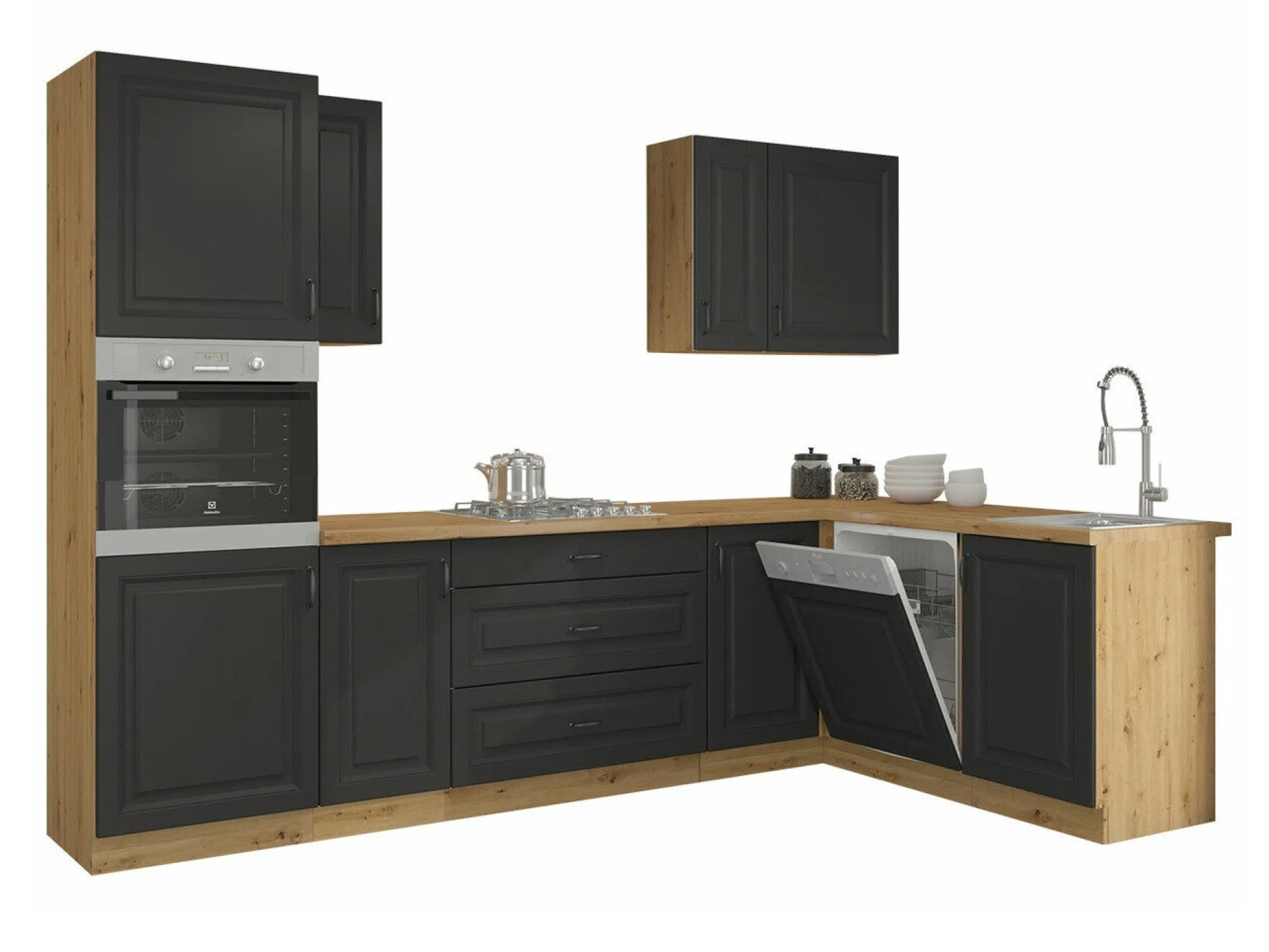 Modulkøkkensæt Retro Grey 148