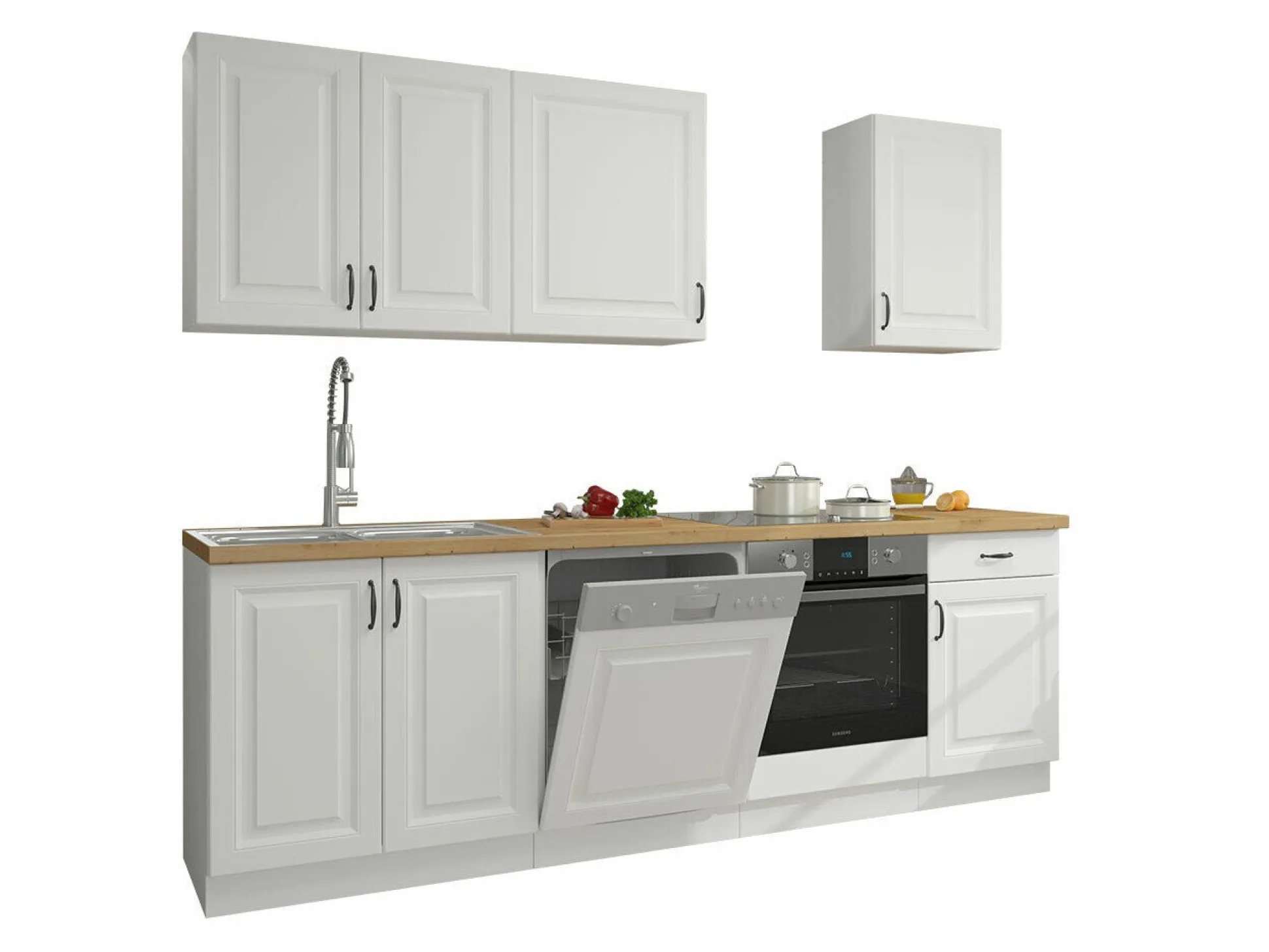 Modulkøkkensæt Retro White 150