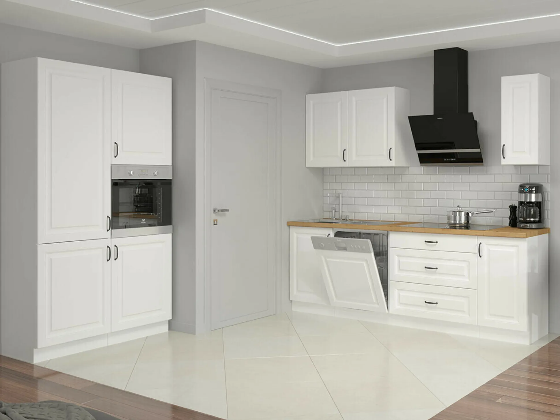 Modulkøkkensæt Retro White 149