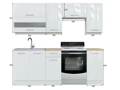 Modulkøkkensæt Tiffa Grey 104