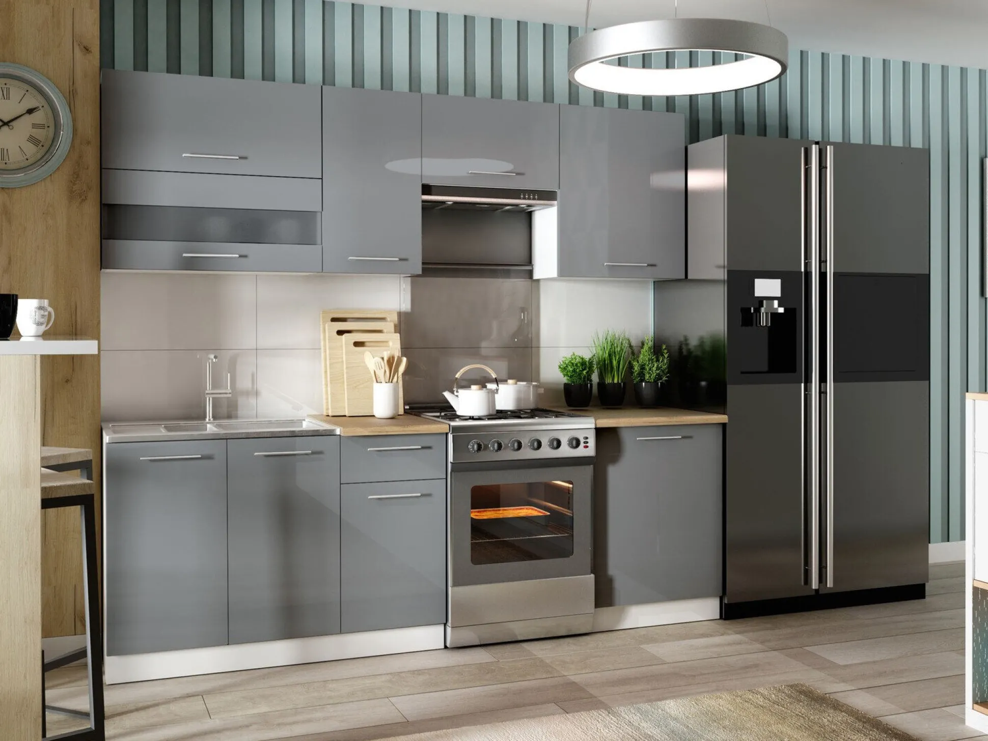 Modulkøkkensæt Tiffa Grey 106