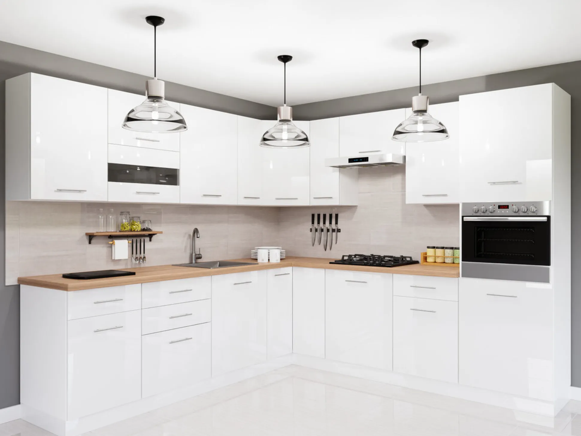 Modulkøkkensæt Tiffa White 150