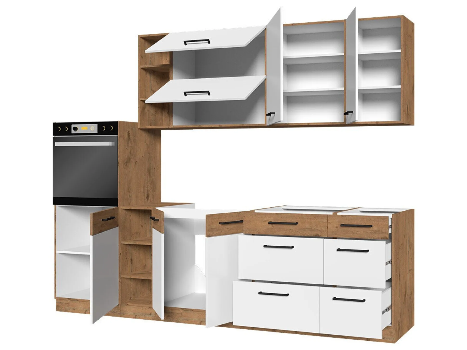 Modulkøkkensæt Wood Grey 137