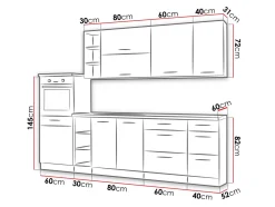 Modulkøkkensæt Wood Grey 137