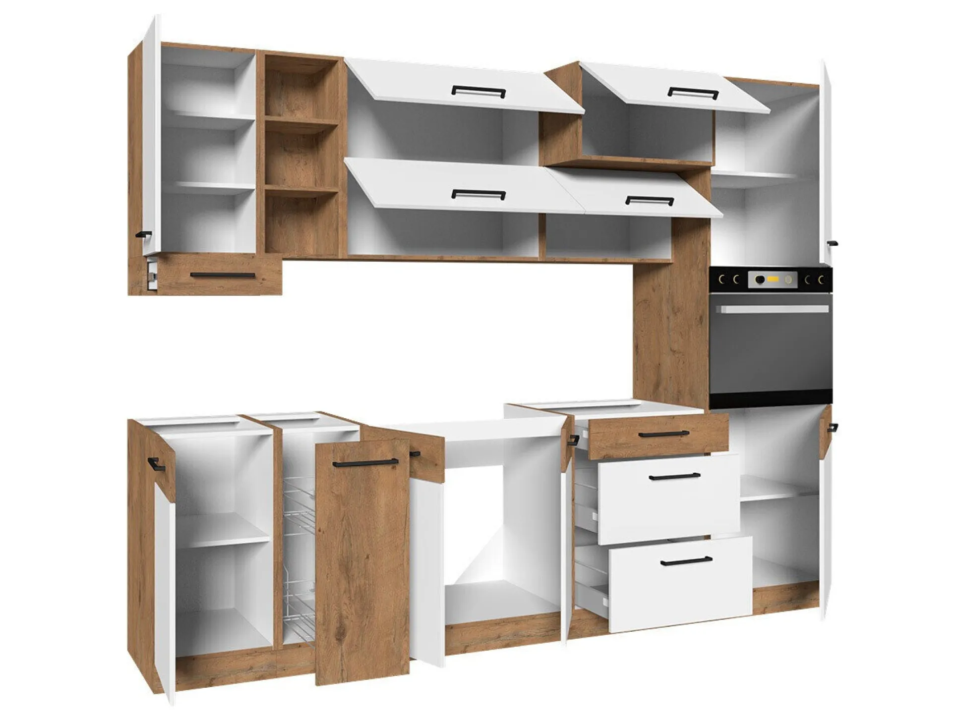 Modulkøkkensæt Wood Grey 136