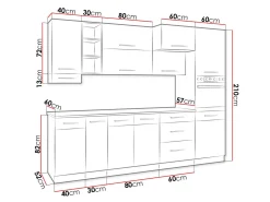 Modulkøkkensæt Wood Grey 136