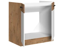 Modulopvaskeskab med låger Wood White 108