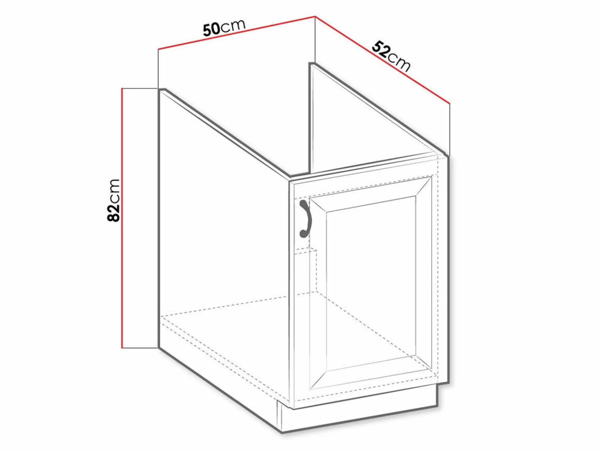 Modulopvaskeskab med låger Retro White 106