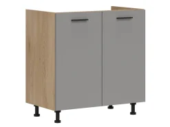 Modulopvaskeskab med låger Ati Grey 110