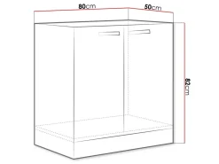 Modulopvaskeskab med låger Multi White 110