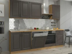 Modulopvaskeskab med låger Retro Grey 121