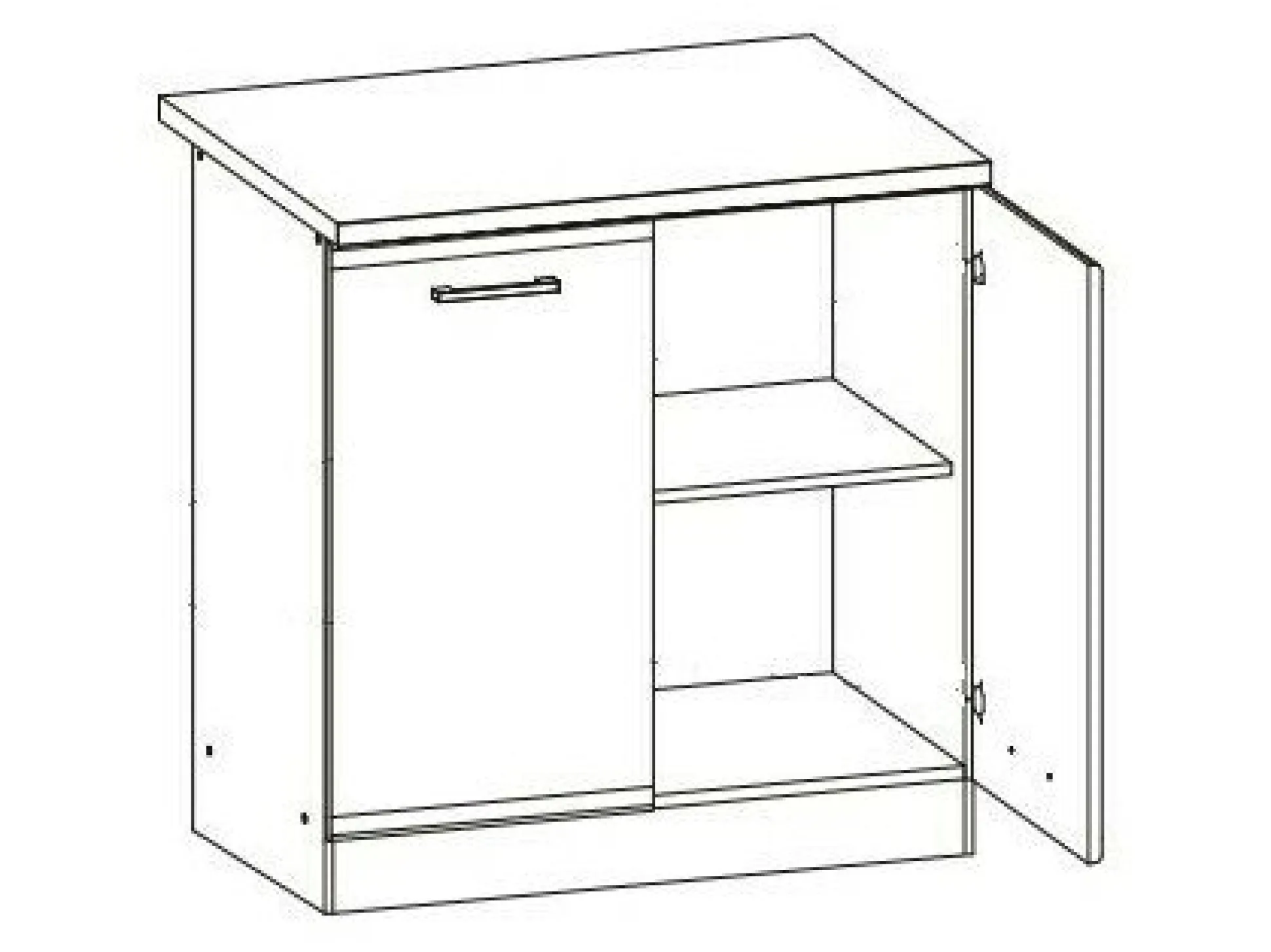 Modulskab med låger Eli Dark 106