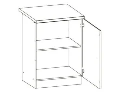 Modulskab med låger Eli Dark 103