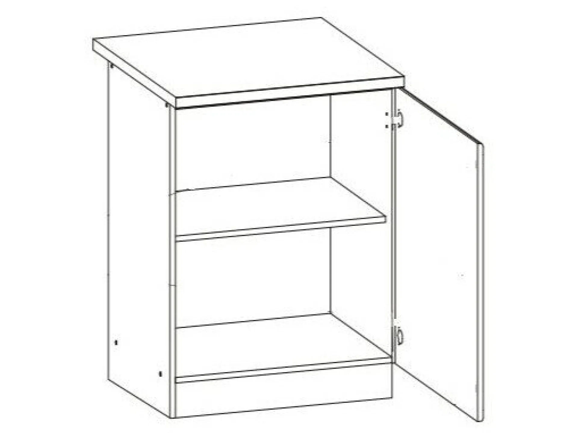 Modulskab med låger Eli Light 100