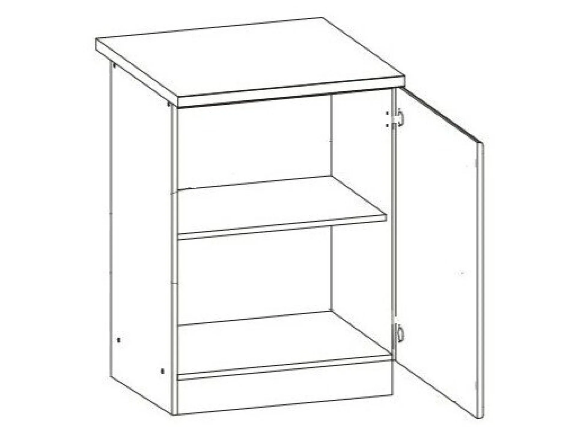 Modulskab med låger Eli Light 103