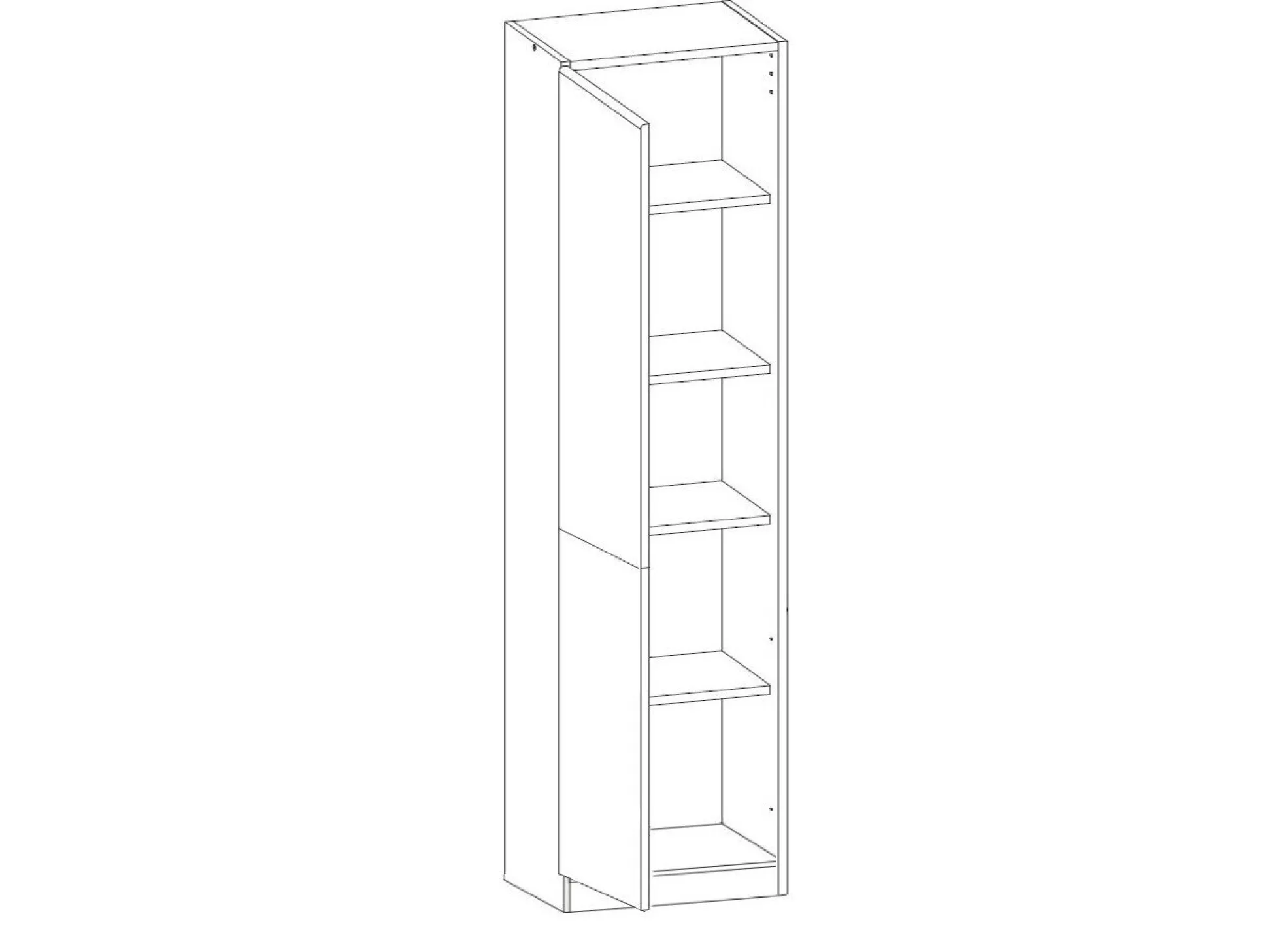 Modulskab med låger Eli Light 109
