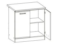 Modulskab med låger Eli Light 106