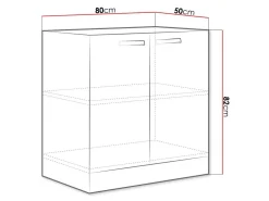 Modulskab med låger Multi White 112