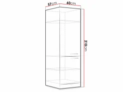 Modulskab med låger Multi Grey 103