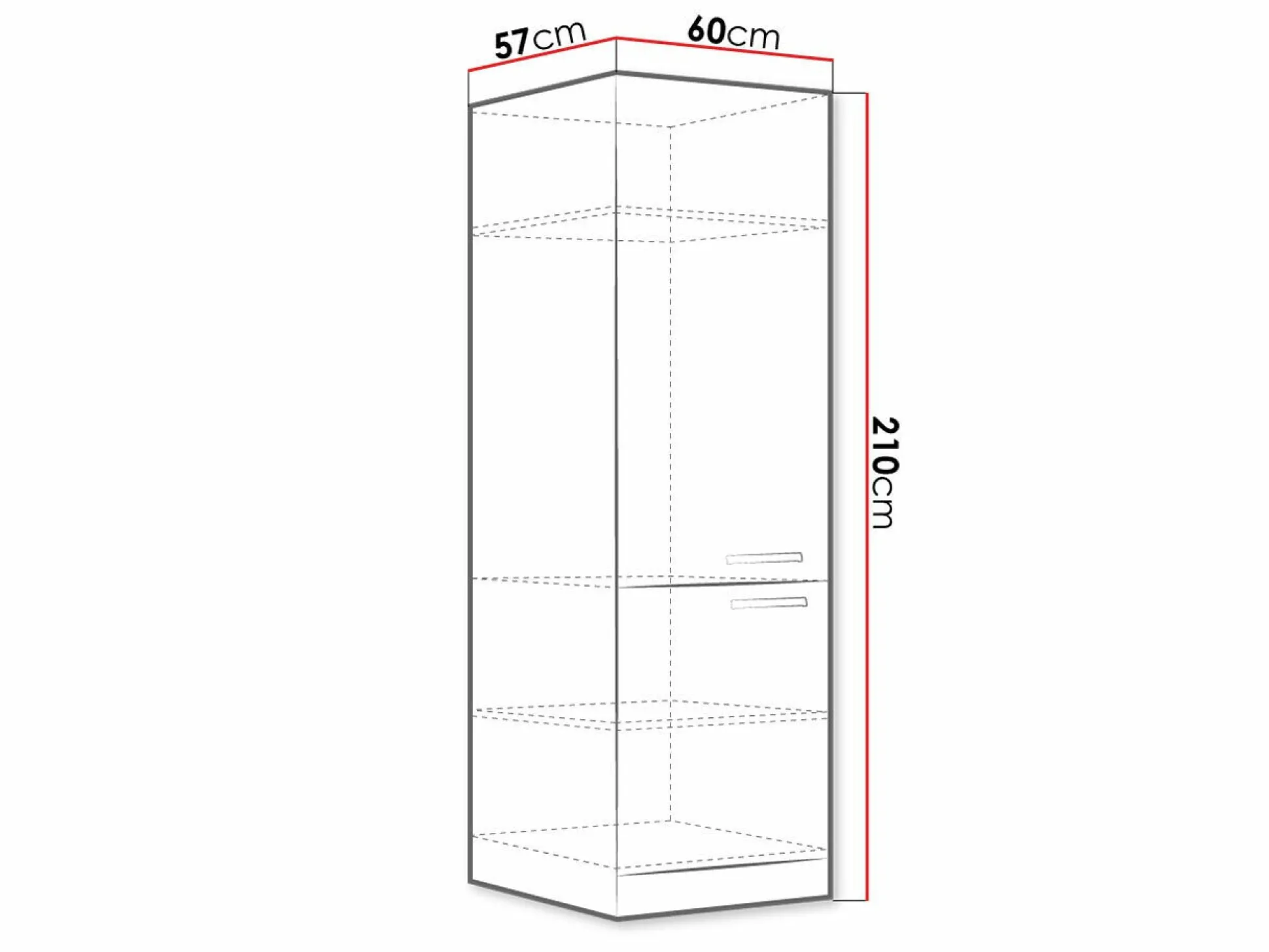 Modulskab med låger Multi White 103