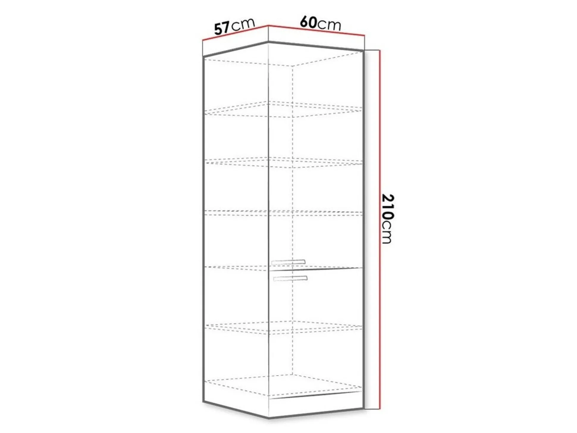 Modulskab med låger Multi Grey 115