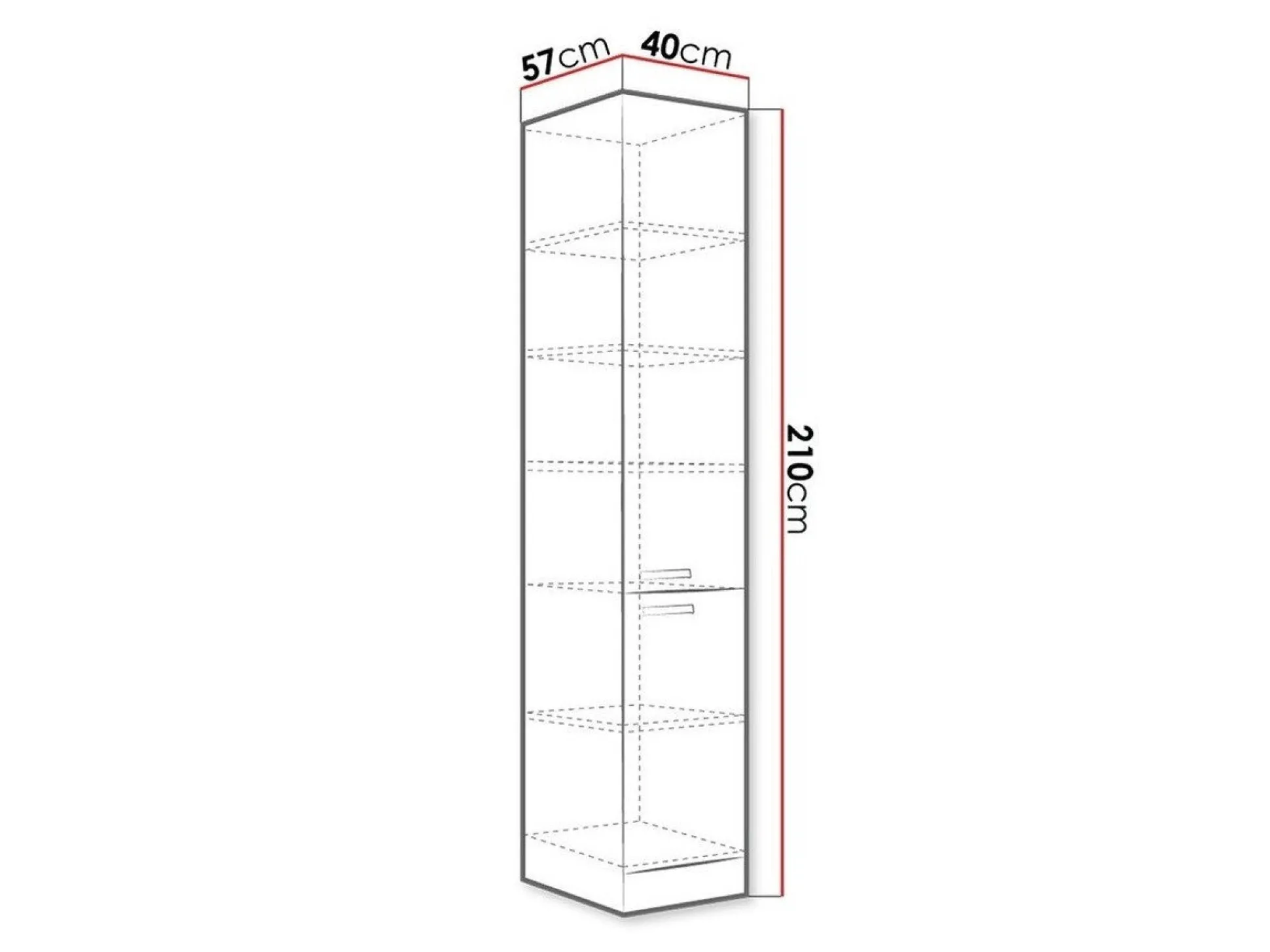 Modulskab med låger Multi Cream 118