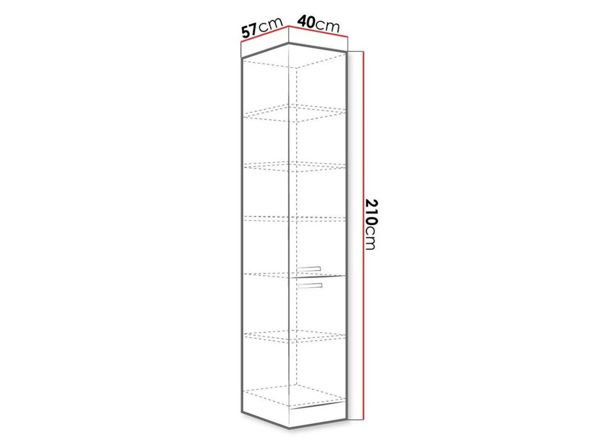 Modulskab med låger Multi White 118